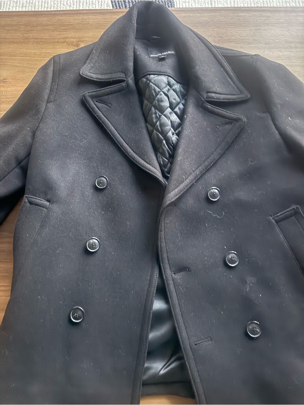 Banana Republic Men’s Peacoat Medium Black